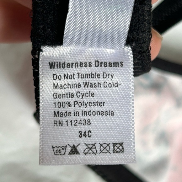 NWT Pink Camouflage 34C Wilderness Dreams Bra Western Grunge Camo Lingerie Set M - Picture 11 of 14